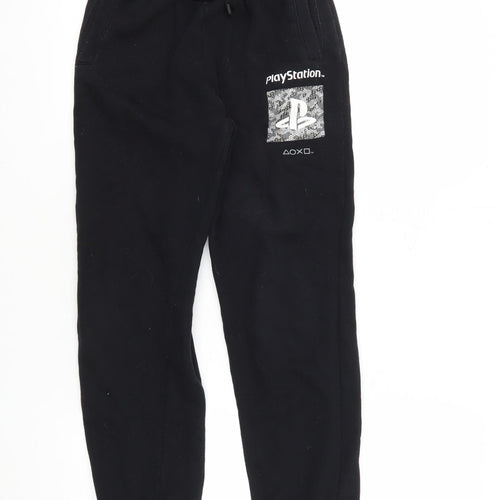 PlayStation Boys Black Jogger Trousers 12-13 Years - Gaming Theme