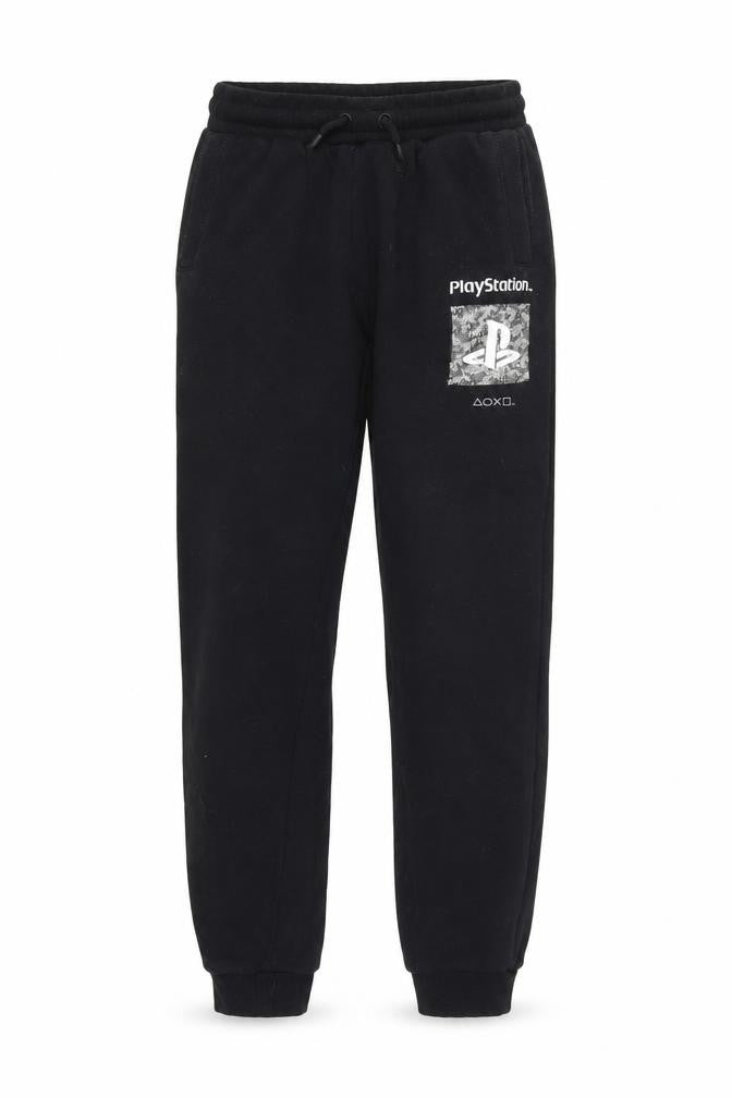 PlayStation Boys Black Jogger Trousers 12-13 Years - Gaming Theme