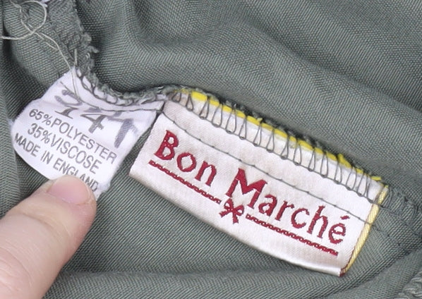Bon Marché Women's Green Cargo Trousers Size 24