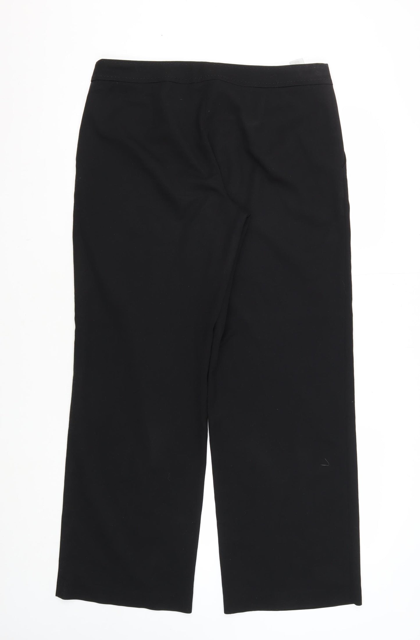 Next Women's Black Regular Fit Trousers Size 12