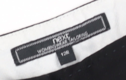 Next Women's Black Regular Fit Trousers Size 12