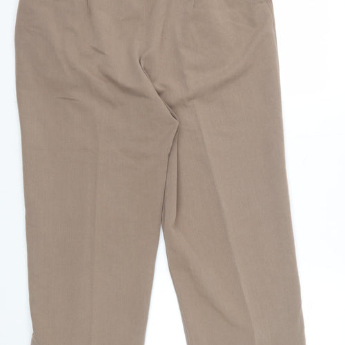 Eastex Women's Beige Trousers Size 16 Straight Leg