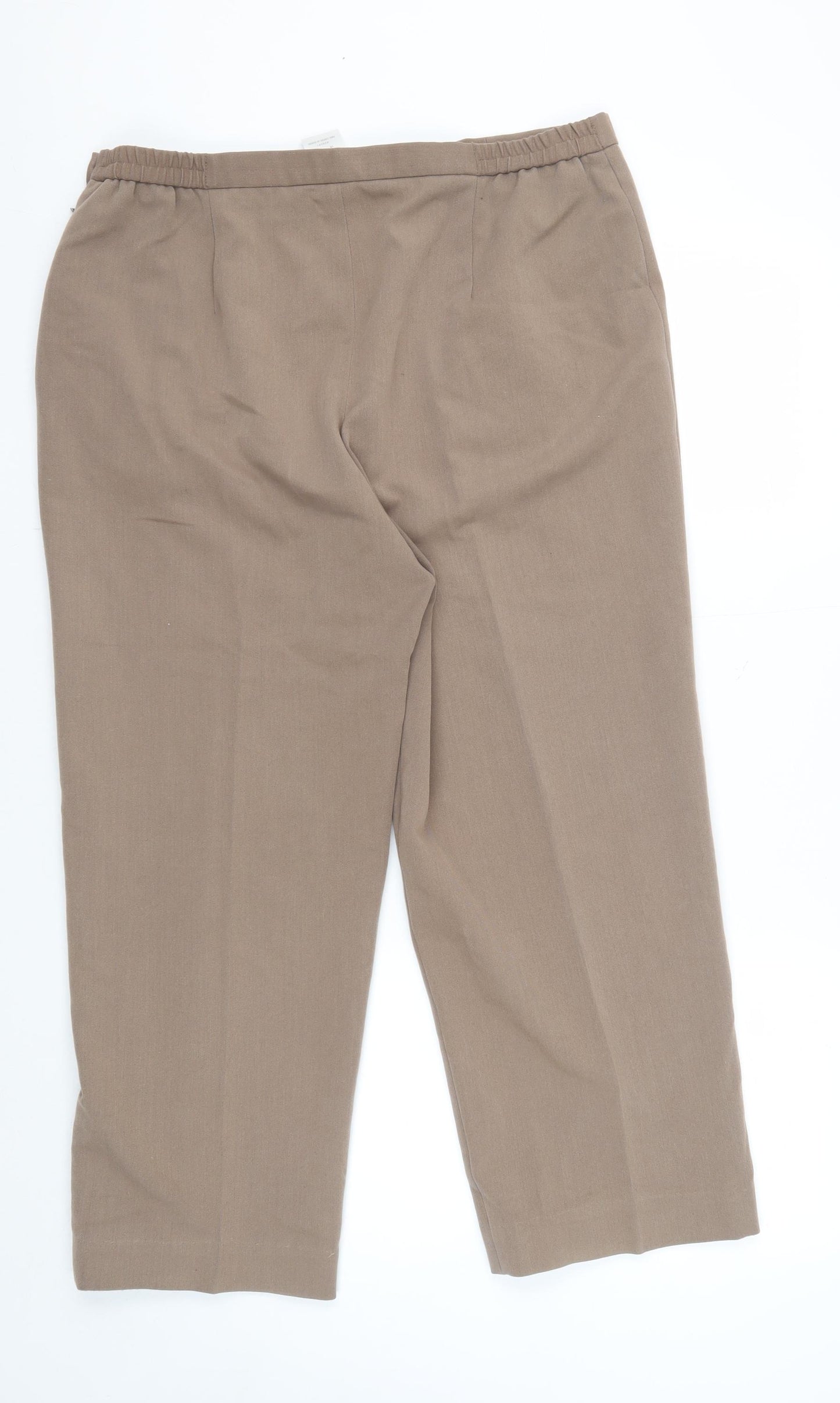 Eastex Women's Beige Trousers Size 16 Straight Leg
