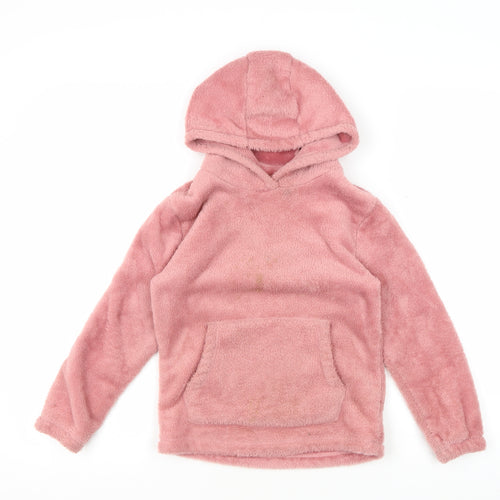 Mountain Warehouse Girls Pink Fleece Hoodie Size 7 Years