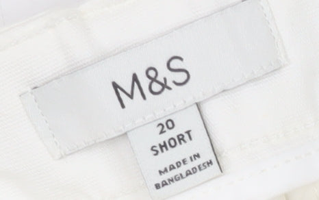 Marks and Spencer Women's Ivory Cargo Trousers Size 20