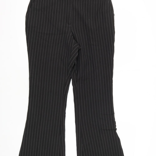 Sosandar Women's Black Striped Trousers Size 10