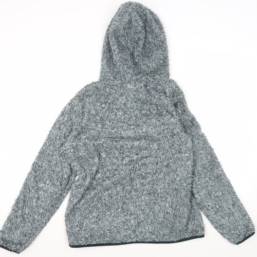 Crane Unisex Grey Hoodie Medium Fleece Equestrian Style