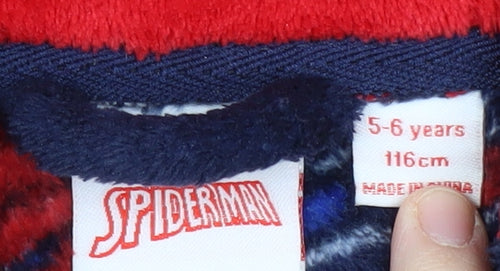 Boys Spider-Man Fleece Robe, 5-6 Years, Multicoloured