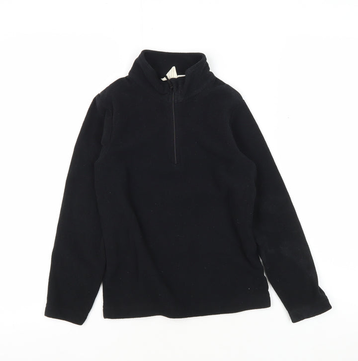 Mountain Warehouse Girls Black Fleece Pullover, 8 Years