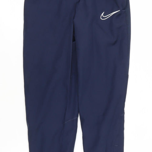 Nike Boys Blue Track Pants S Size Dri-FIT