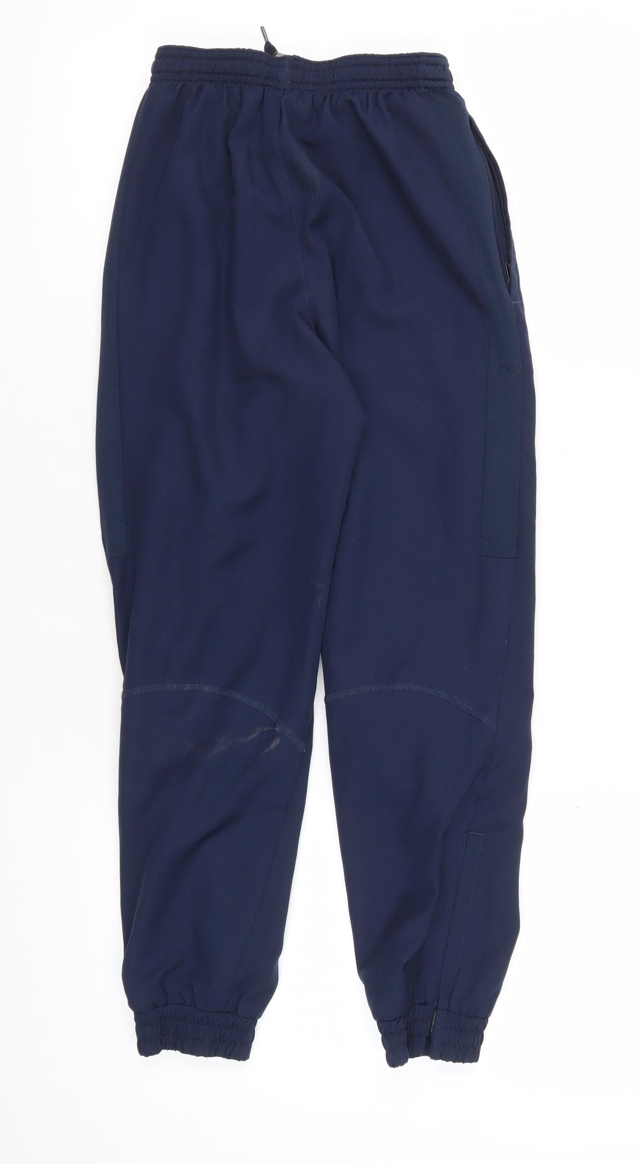 Nike Boys Blue Track Pants S Size Dri-FIT