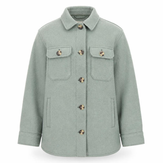 Front view of FatFace Women's Green Jacket UK 12 Casual Style