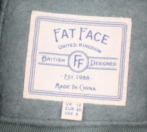 Fat Face Women's Green Jacket UK 12 Casual Style
