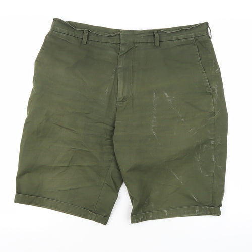 COS Men's Green Shorts, Size 40, Zip Closure