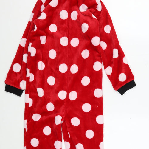 Disney Girls Red Minnie Mouse Polka Dot One Piece 7-8 Years