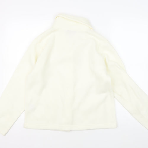 EWM Women's Ivory Jacket - Size S, Collared, Button