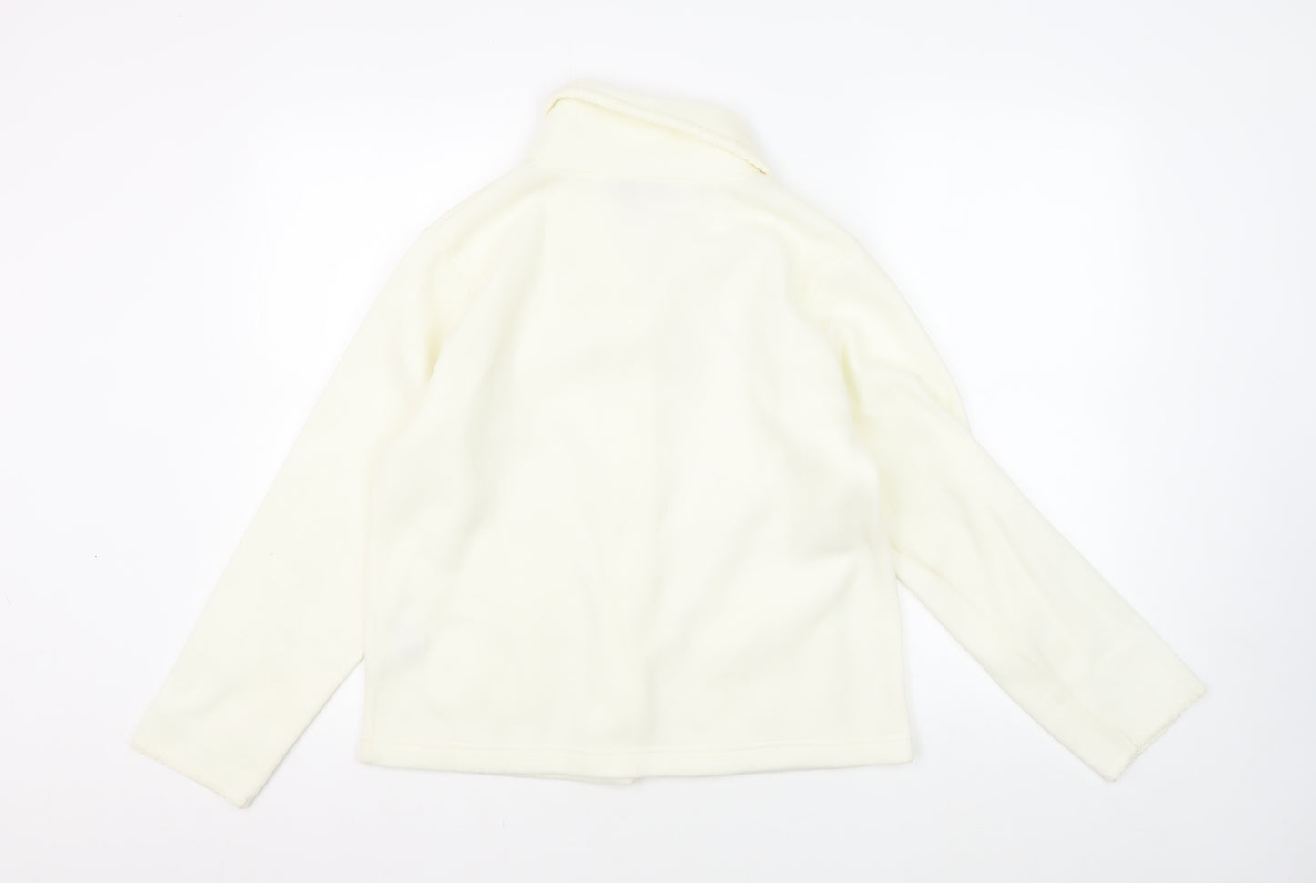EWM Women's Ivory Jacket - Size S, Collared, Button