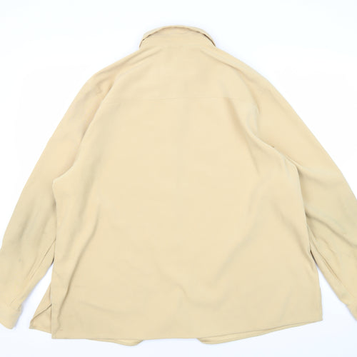 Jumper Men's XL Beige Button-Up Long Sleeve Shirt