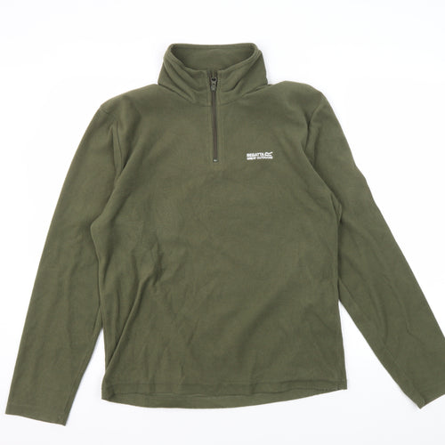 Regatta Men's Green Fleece Sweatshirt S - Outdoor 1/4 Zip