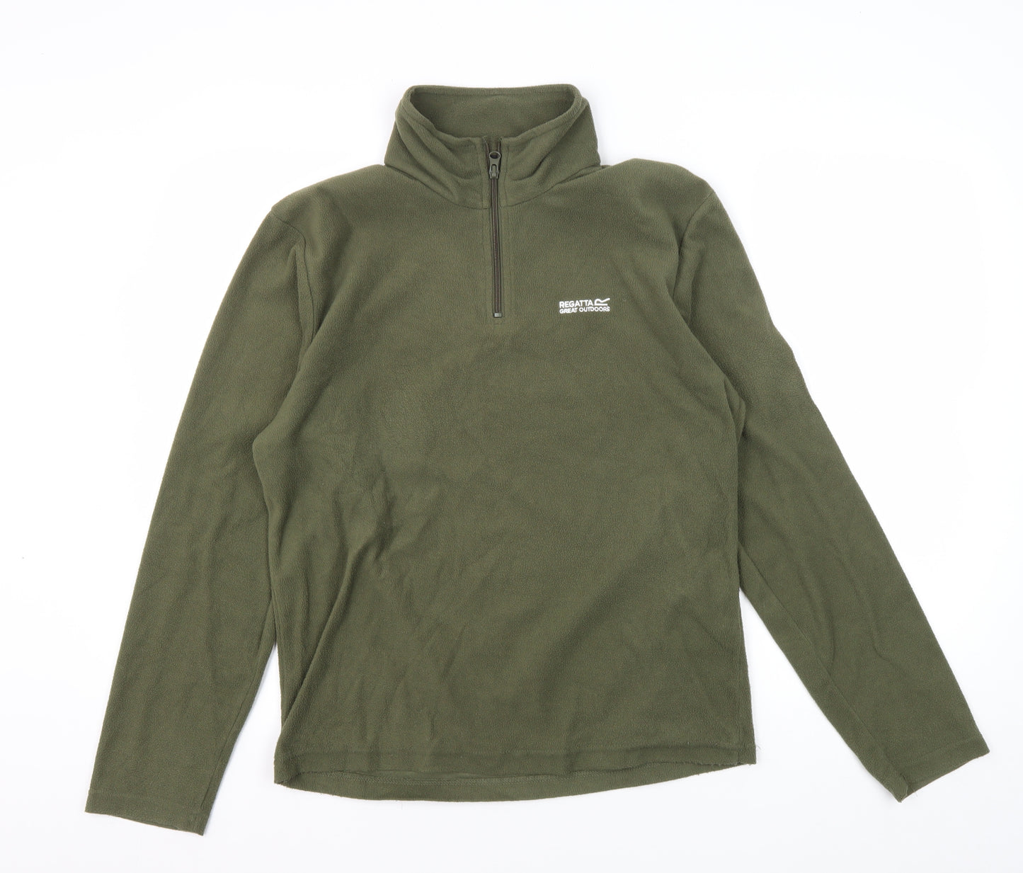 Regatta Men's Green Fleece Sweatshirt S - Outdoor 1/4 Zip
