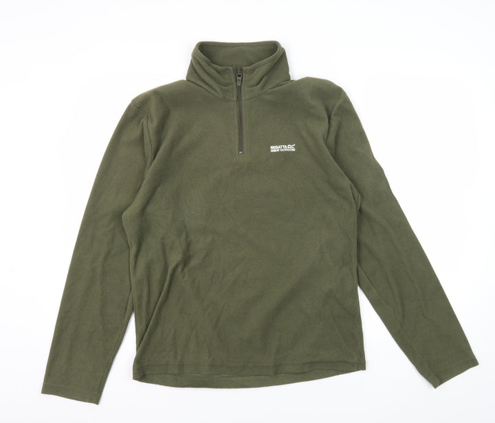 Regatta Men's Green Fleece Sweatshirt S - Outdoor 1/4 Zip