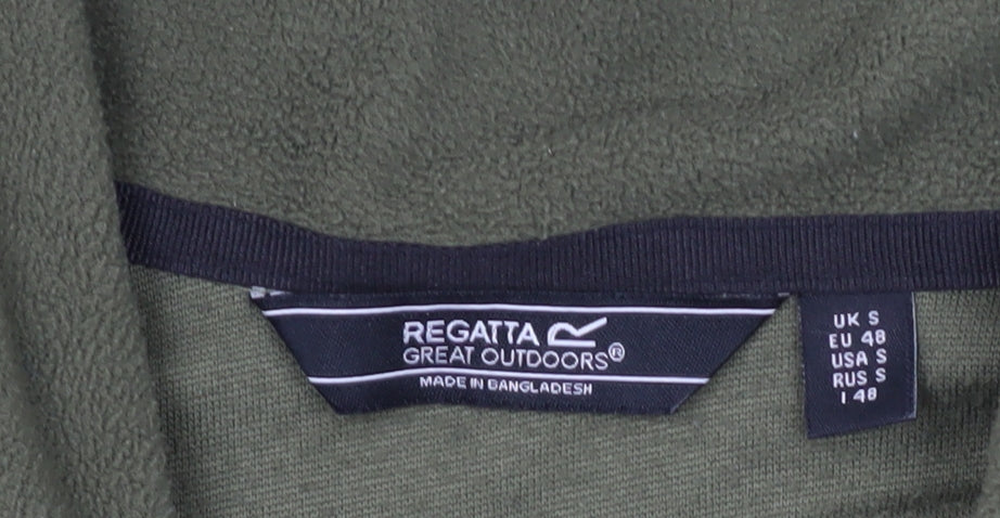 Regatta Men's Green Fleece Sweatshirt S - Outdoor 1/4 Zip