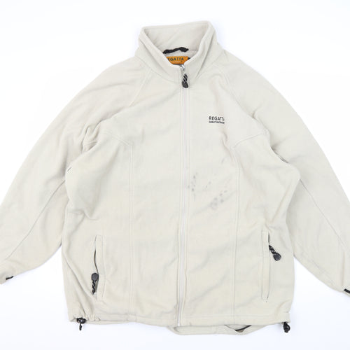 Regatta Beige Mid-Length Fleece Jacket S Unisex