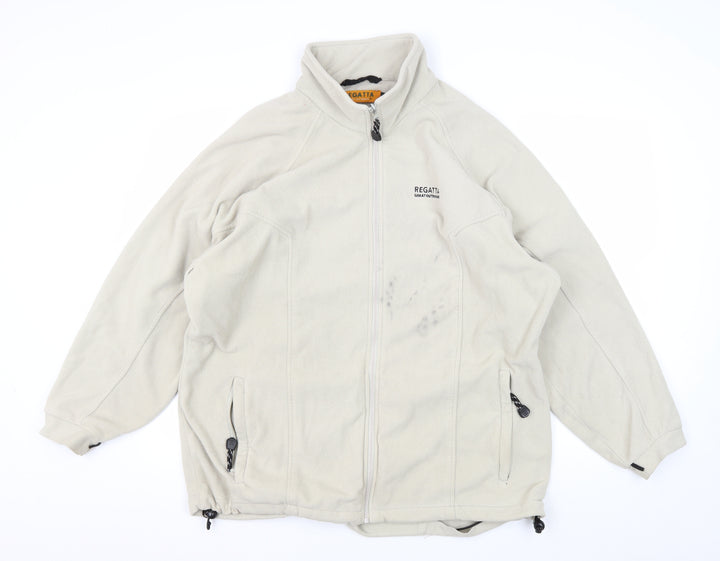 Regatta Beige Mid-Length Fleece Jacket S Unisex