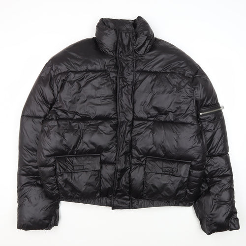 EGO Women's Black Puffer Jacket Size 14, Winter Coat