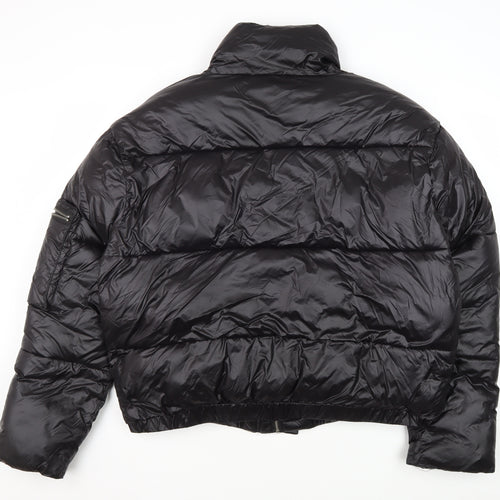 EGO Women's Black Puffer Jacket Size 14, Winter Coat