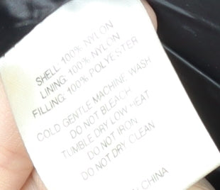 EGO Women's Black Puffer Jacket Size 14, Winter Coat