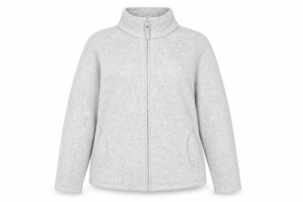 Front view of Marks & Spencer Women's Grey Full Zip Jacket, size 16
