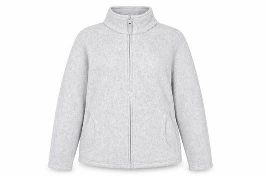 Front view of Marks & Spencer Women's Grey Full Zip Jacket, size 16