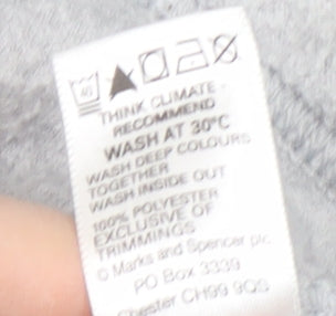 Marks & Spencer Women's Grey Full Zip Jacket Size 16