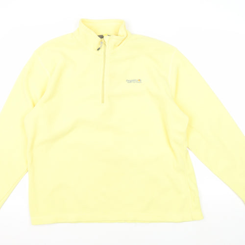 Regatta Women's Yellow Fleece Zip Sweatshirt Size 18