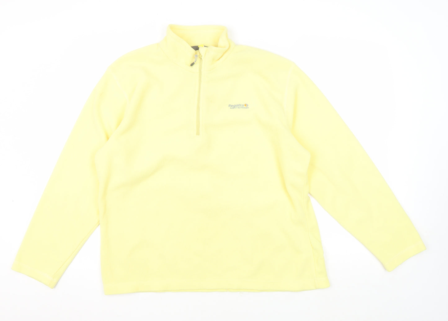 Regatta Women's Yellow Fleece Zip Sweatshirt Size 18