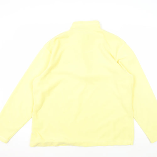 Regatta Women's Yellow Fleece Zip Sweatshirt Size 18