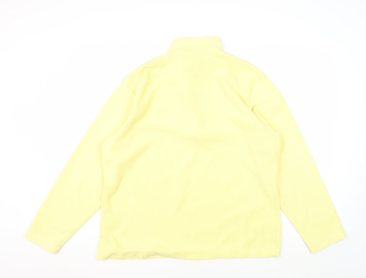 Regatta Women's Yellow Fleece Zip Sweatshirt Size 18