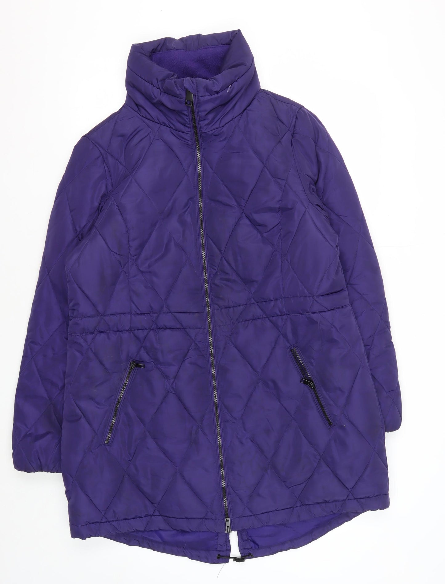 Marks & Spencer Women's Purple Quilted Jacket Size 14