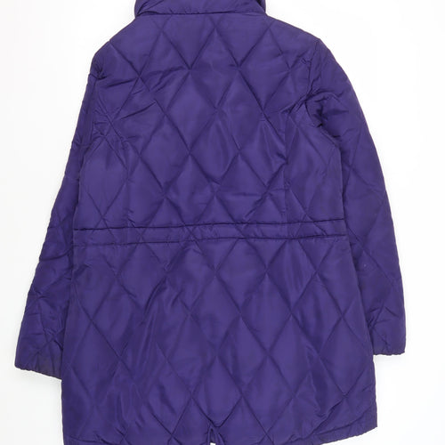 Marks & Spencer Women's Purple Quilted Jacket Size 14