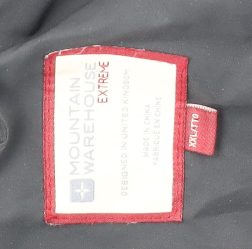 Mountain Warehouse Men's Black 2XL Rain Coat Hooded