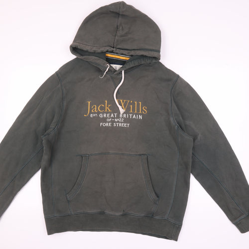 Jack Wills Men's Green Pullover Hoodie XL