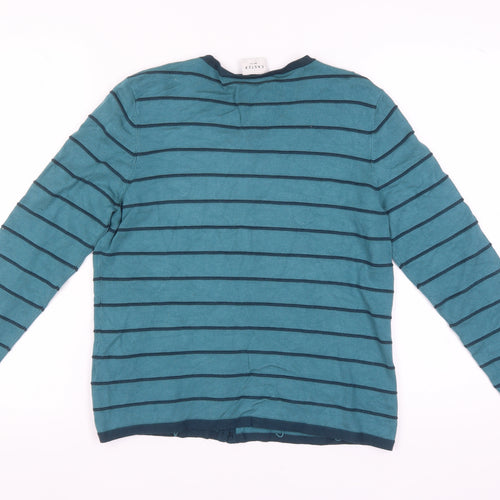 Eastex Women's Blue Striped Cardigan Size 12