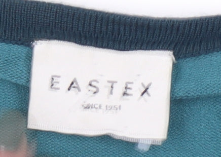 Eastex Women's Blue Striped Cardigan Size 12