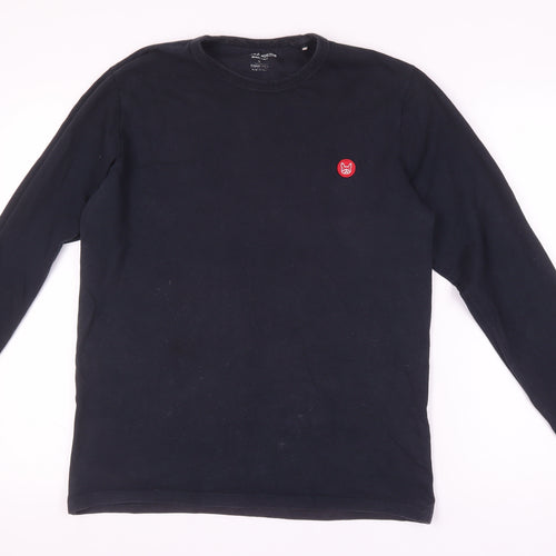 Jack & Jones Men's Black Long Sleeve T-Shirt, Size L