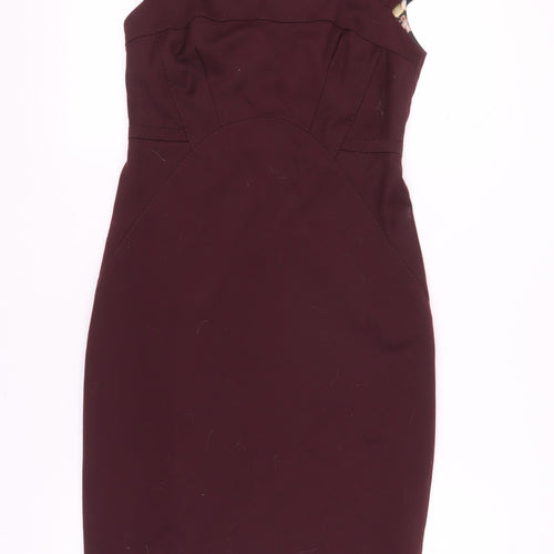 Ted Baker Women's Purple Sheath Dress Size 6