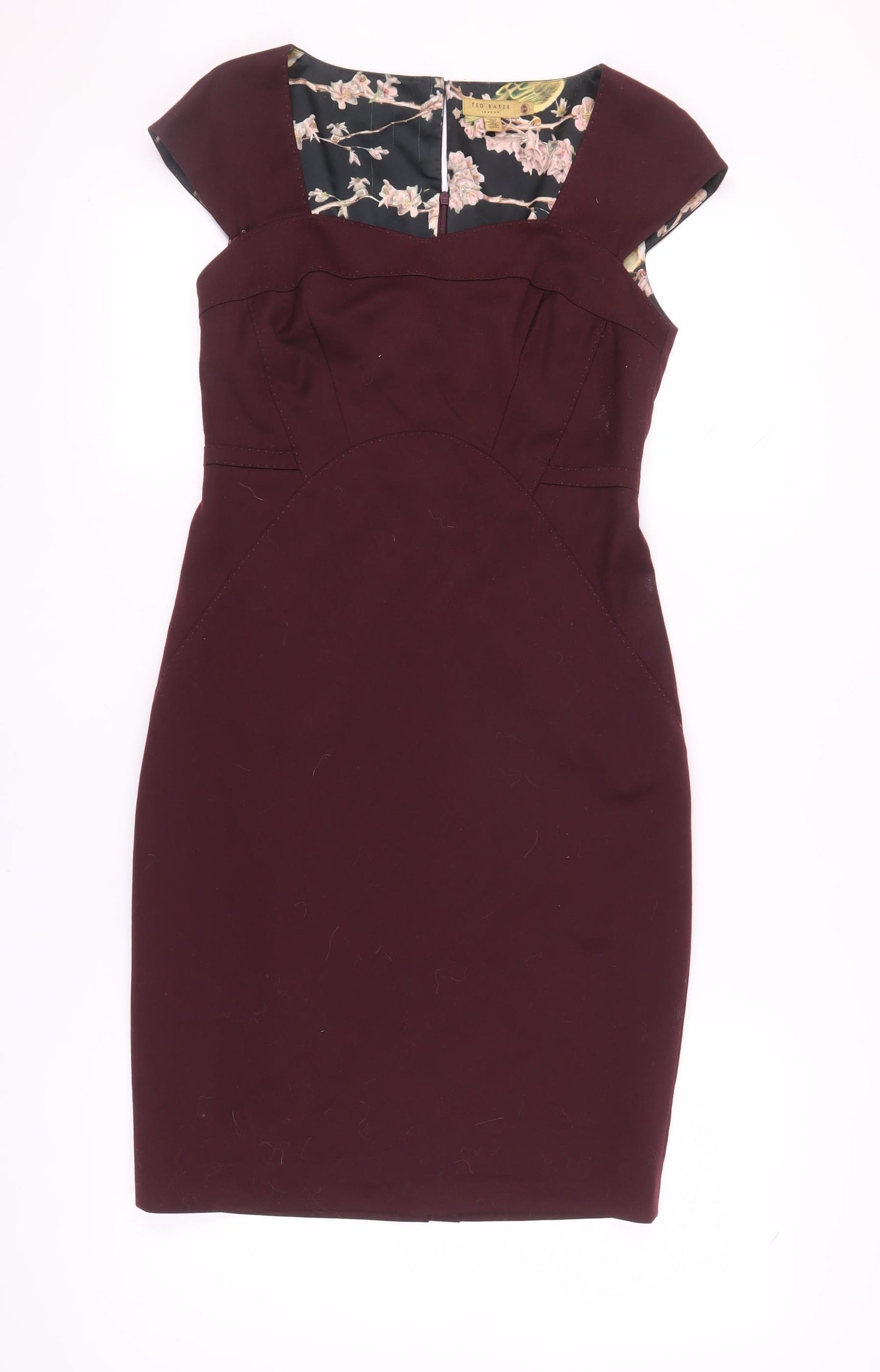 Ted Baker Women's Purple Sheath Dress Size 6