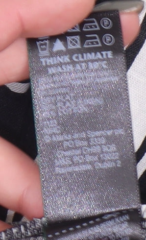 Marks and Spencer Women's Black Striped Midi Dress