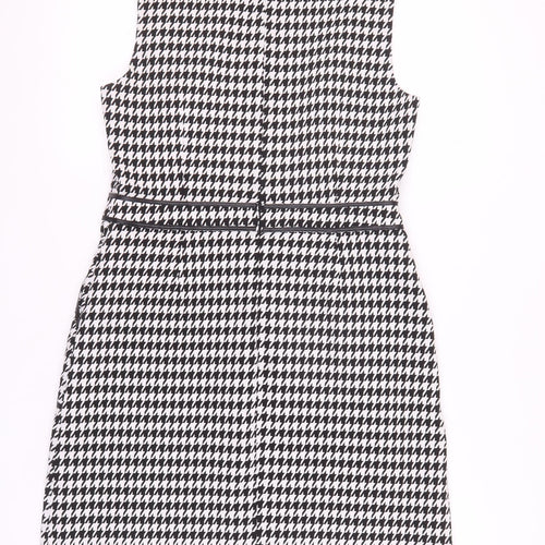 Oasis Women's Black & White Houndstooth Shift Dress