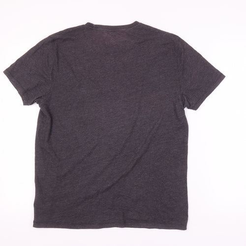 Abercrombie & Fitch Men's Grey Crew Neck T-Shirt, L